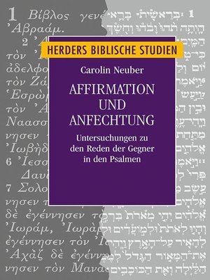 cover image of Affirmation und Anfechtung